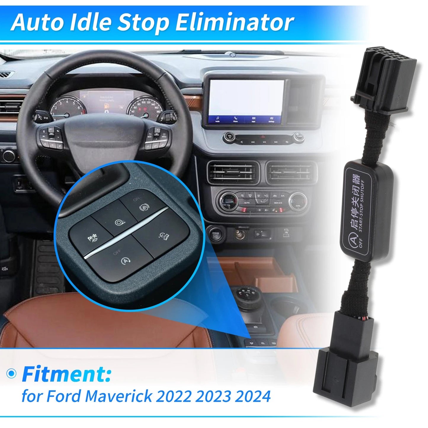 Idle Start Stop Eliminator for Ford Maverick 2022-2024 Auto Disable