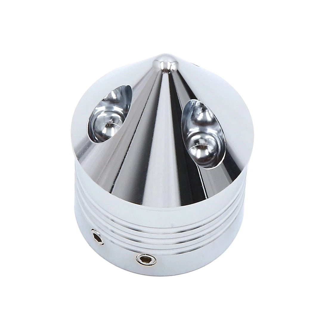 2pcs Chrome Plating Cone Front Axle Cap Cover for Harley