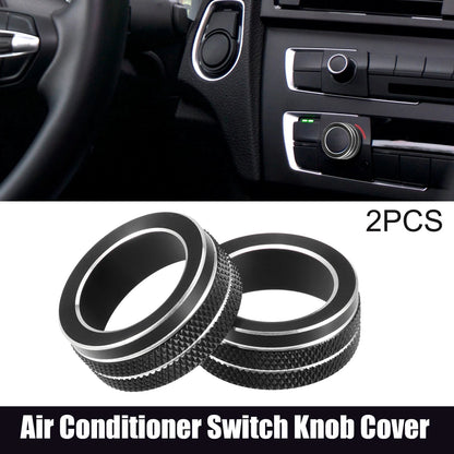2 x Car Air Conditioner Switch Knob Covers for Toyota Yaris (2010-2017)