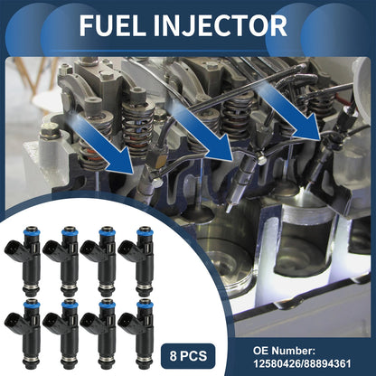 Fuel Injectors 8 x for GMC Sierra 1500 (2002-2005)
