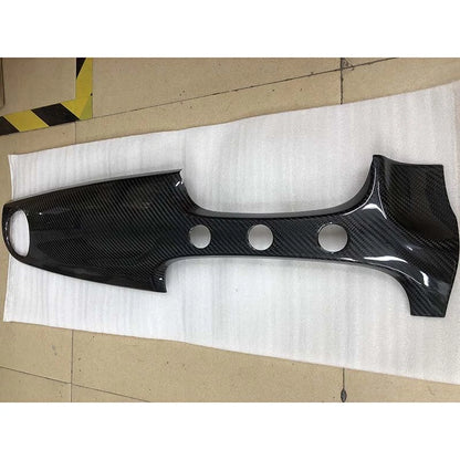2pc Dry Gloss Carbon Fiber Dashboard Panel Cover Trim Kit for Fiat 500 2016-2023