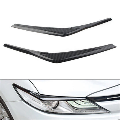 Black Headlight Eyebrow Trim for Toyota Camry SE XSE (2018-2024)