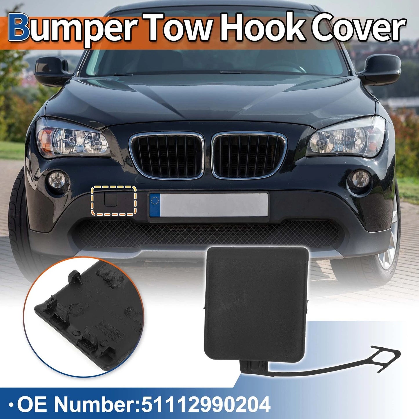 Tow Hook Cap Front Bumper for BMW X1 E84 (2009-2012)