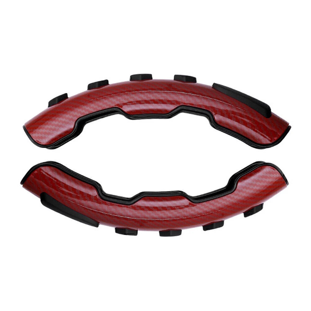 Red ABS Non-Slip Steering Wheel Covers for Honda Civic Accord CR-V