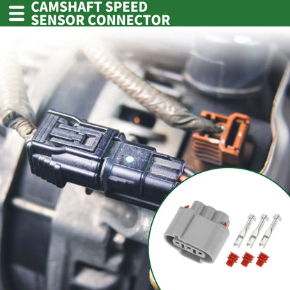 3 Pin Camshaft Speed Sensor Connector Female Wire Terminal 1 Set for Toyota