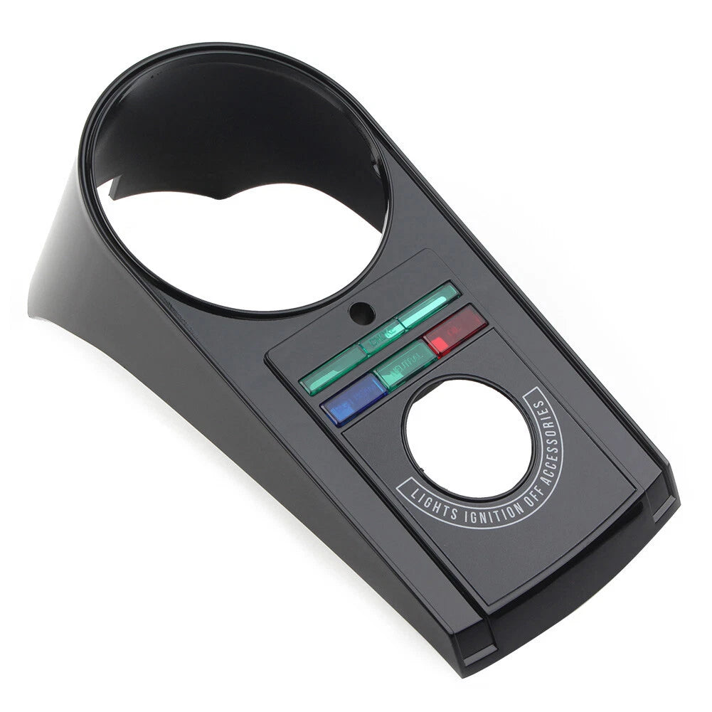 Black Speedometer Dash Panel Cover for 1991-1995 Harley Softail
