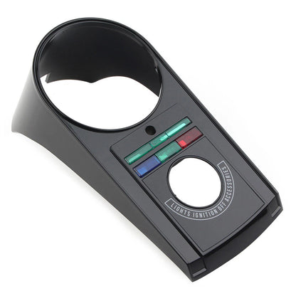 Black Speedometer Dash Panel Cover for 1991-1995 Harley Softail