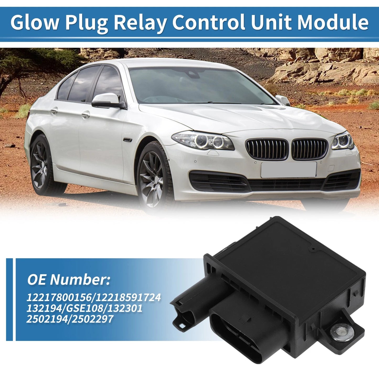 Glow Plug Relay Control Module for BMW X6 E71 xDrive40d 3.0 (2009-2014)