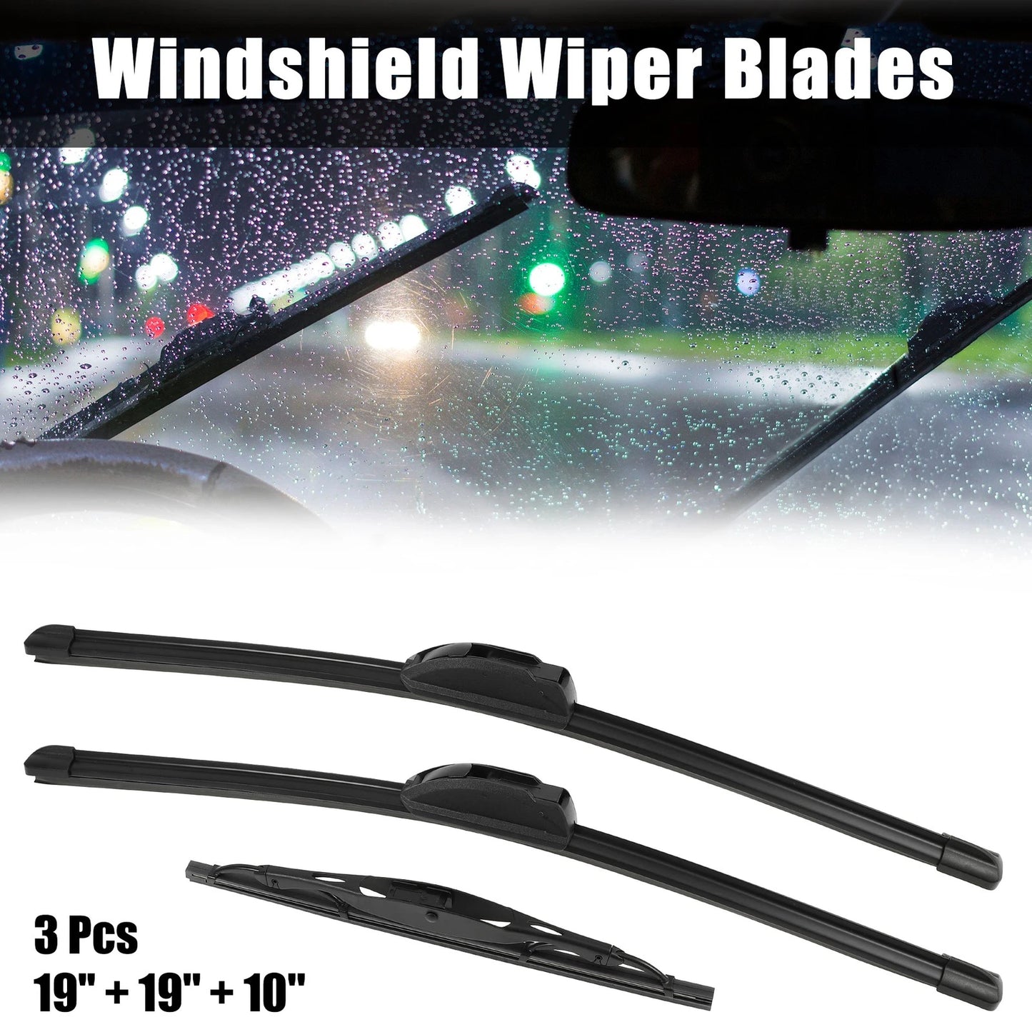 3 x 19" Front Windshield Wiper Blades for Mazda Tribute (2001-2006)