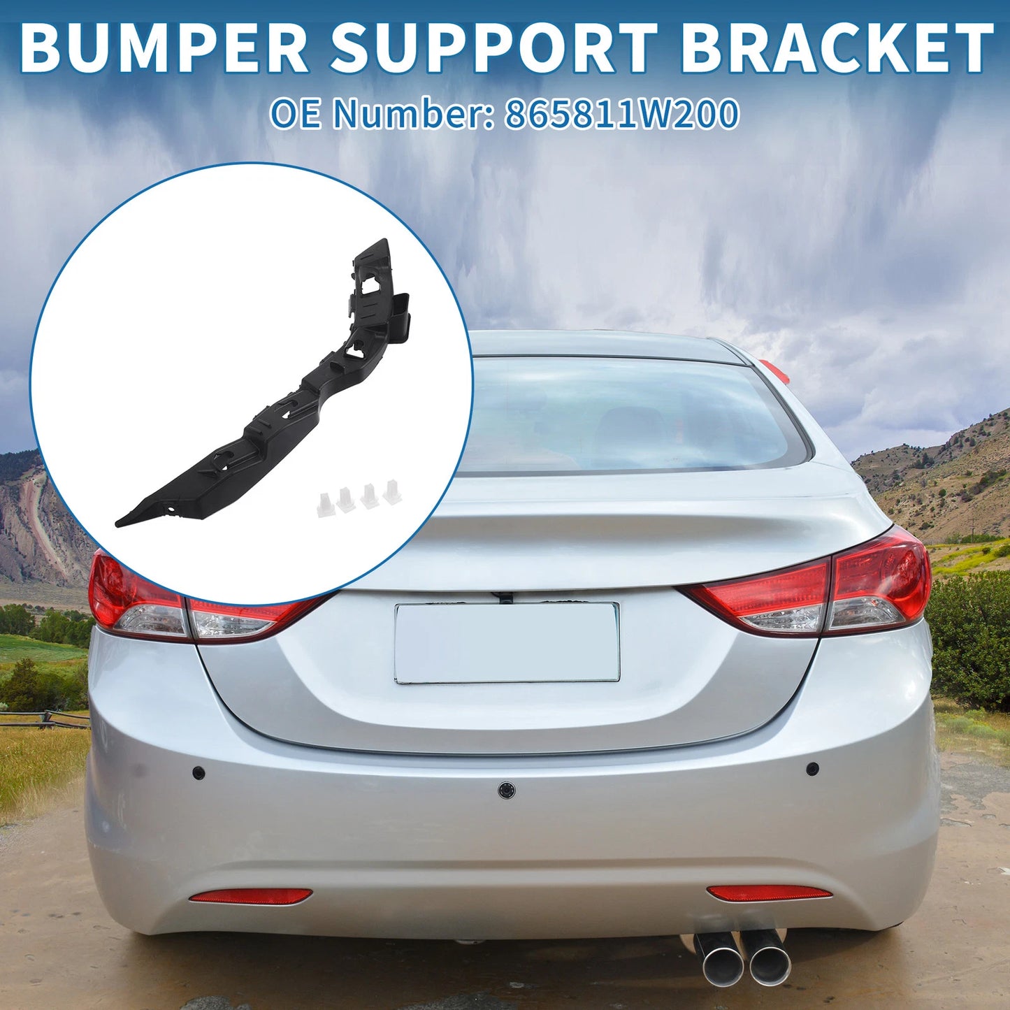 Right Rear Bumper Retainer Bracket for Kia Forte5 (2014-2018)