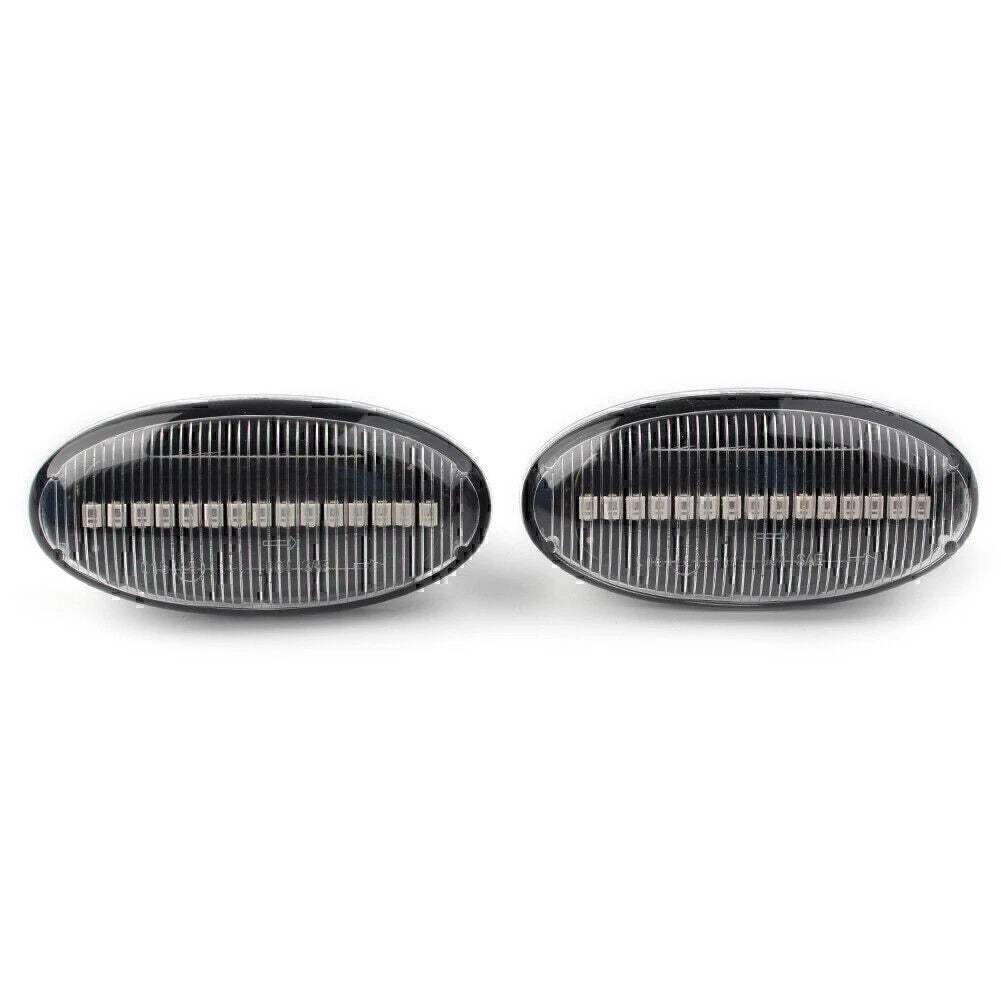 LED Dynamic Side Marker Sequential Blinker Amber Lights for Mazda 2 3 5 MPV