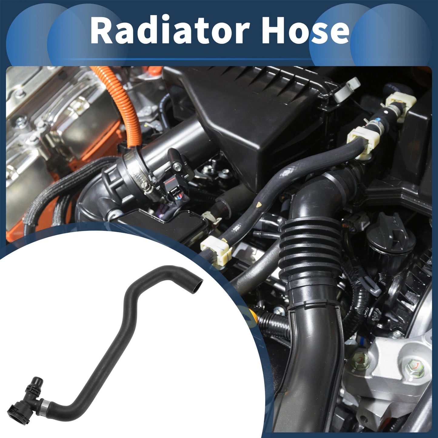 Radiator Hose for BMW 740i 740iL (1998-2001) Rubber 1 x Hose