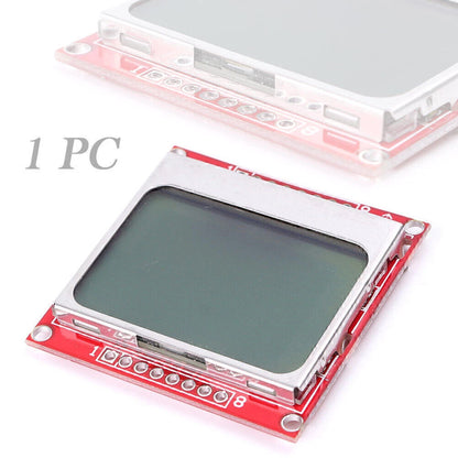 Nokia 5110 LCD Display Module 84x48 with White Backlight Adapter PCB UK