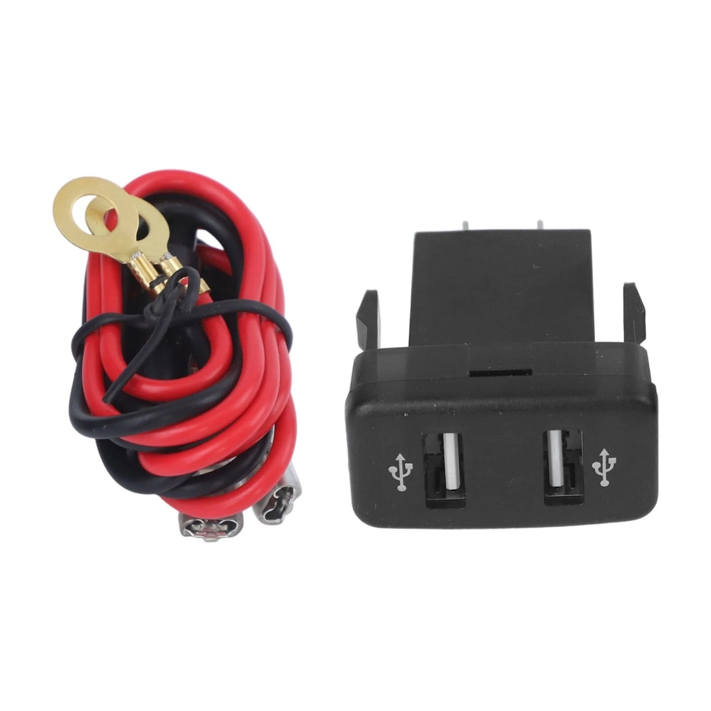 1pc Dual USB 2-Ports Phone Car Charger for Toyota Hilux (2005–2014)