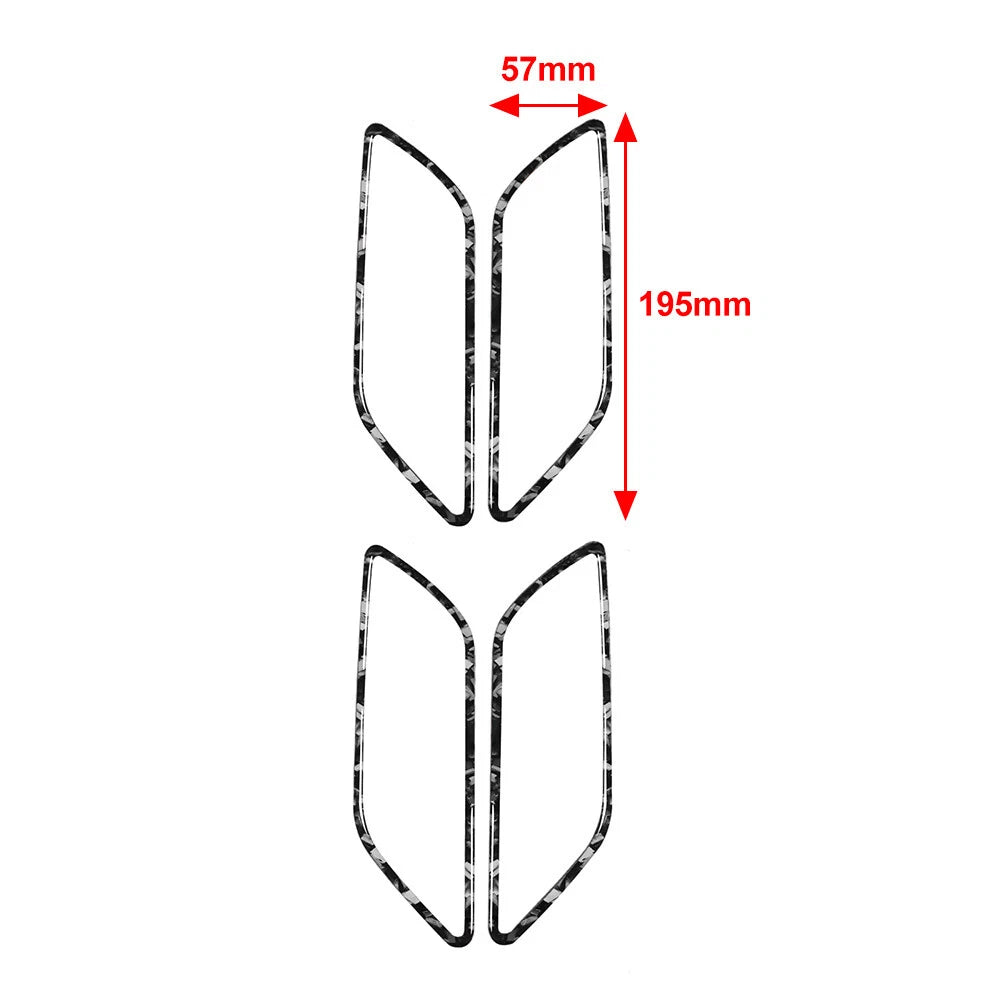 4 x Interior Door Handle Bowl Cover Trim for Audi A3 S3 RS3 (2013-2020)