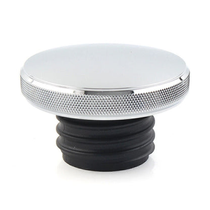 Chrome Fuel Tank Gas Cap Cover for Harley Dyna, Road King, Heritage, Softail (2000-2023)
