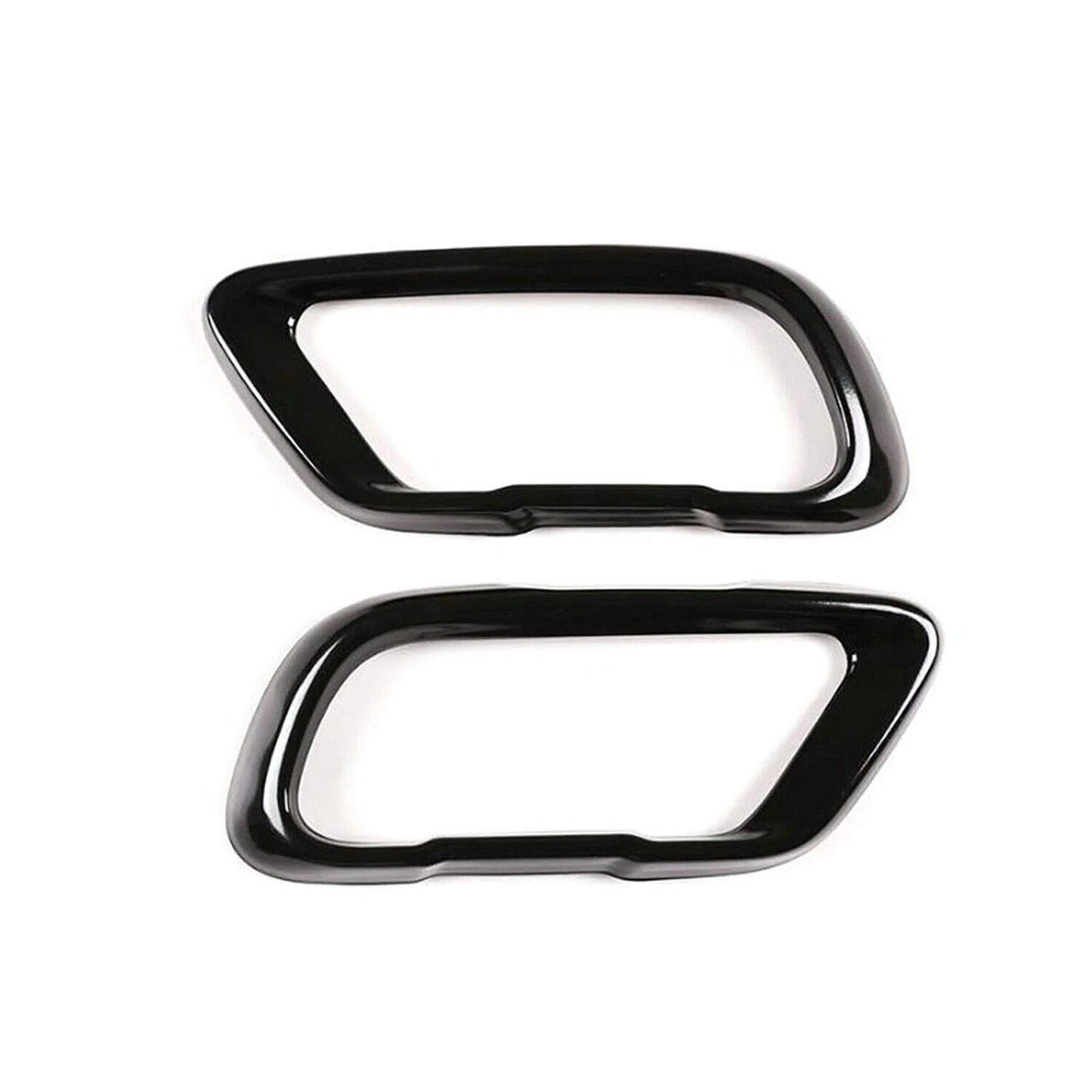 2X Black Stainless Exhaust Pipe Cover Trim for BMW X5 G05 X7 G07 (2019–2021)
