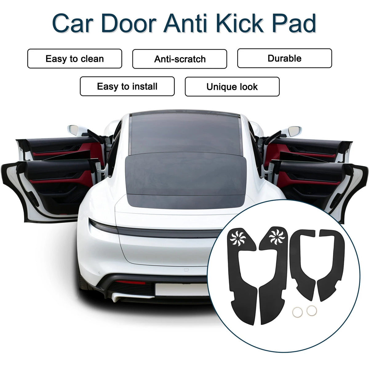 Car Door Anti Kick Pad Sticker Protector for Lexus ES ES350 ES300h (2019)