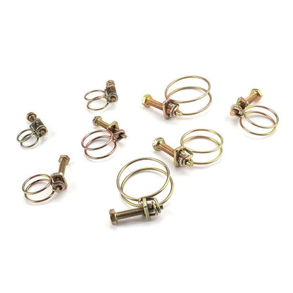 40PCS Double Wire Hose Clamp Pipe Clip for Classic Type