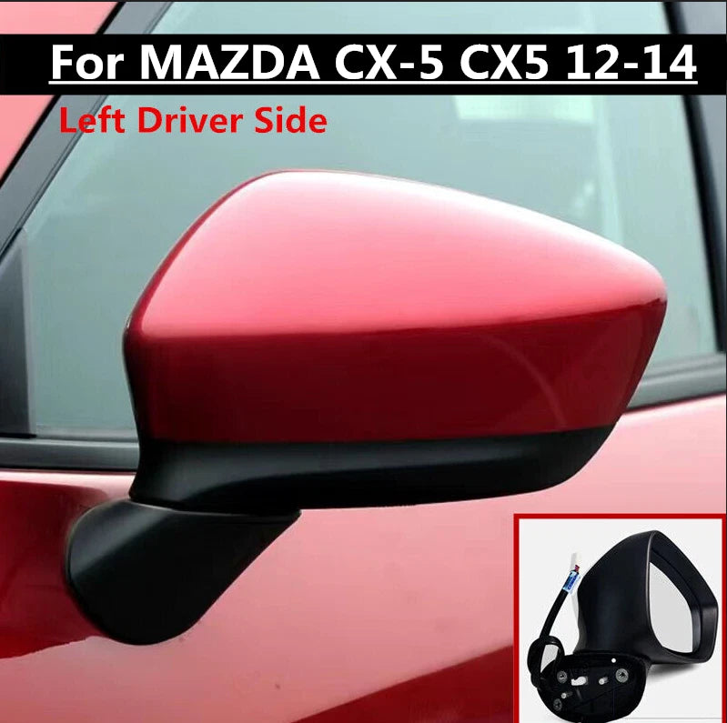 Left Driver Side Mirror Power Heated Turn Signal for Mazda CX-5 (2012–2014)