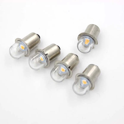 5PCS Upgrade LED Flashlight Bulb 6V-24V P13.5S Base Bulbs CSP for Headlamp Torch