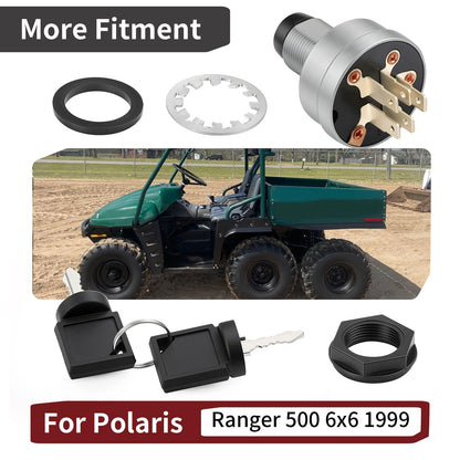 Ignition Switch w/ 2 Keys for Polaris Ranger 500 6x6 (1999)