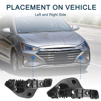 Pair Front Bumper Retainer Bracket for Toyota Yaris