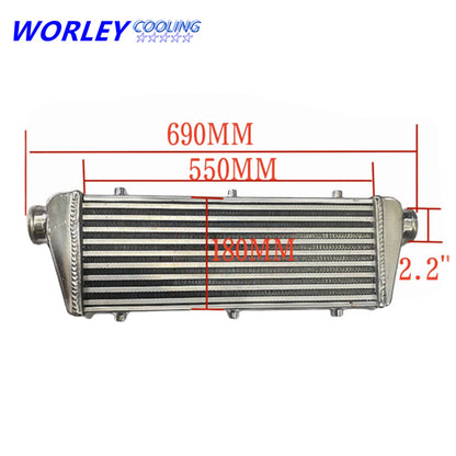 550x180x50mm Tube & Fin Intercooler for Universal