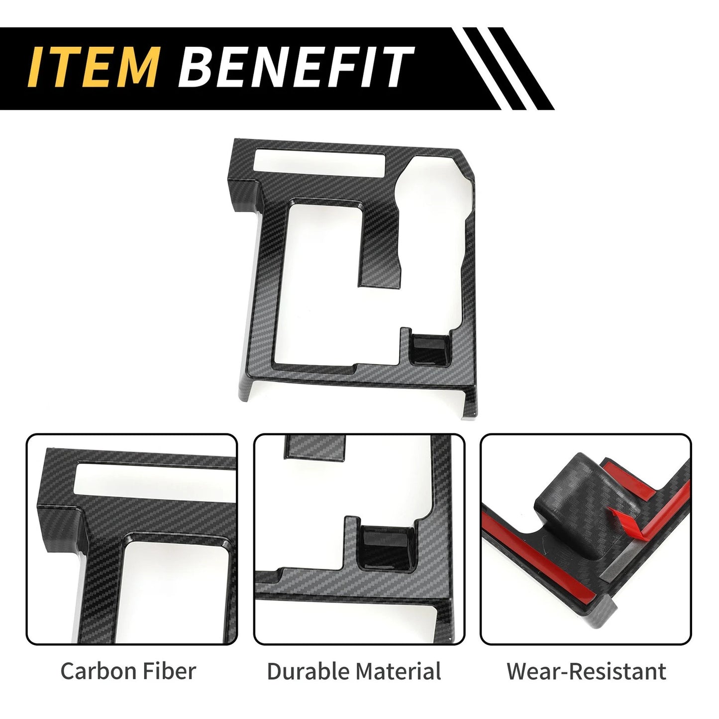 Carbon Fiber Gear Shift Frame Panel Cover for Toyota Tacoma (2024)