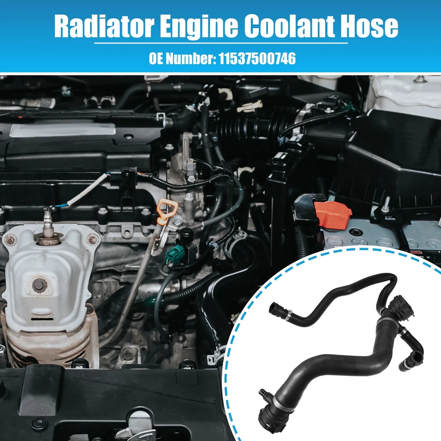 Upper Radiator Coolant Hose Pipe for BMW X5 (2000-2001)
