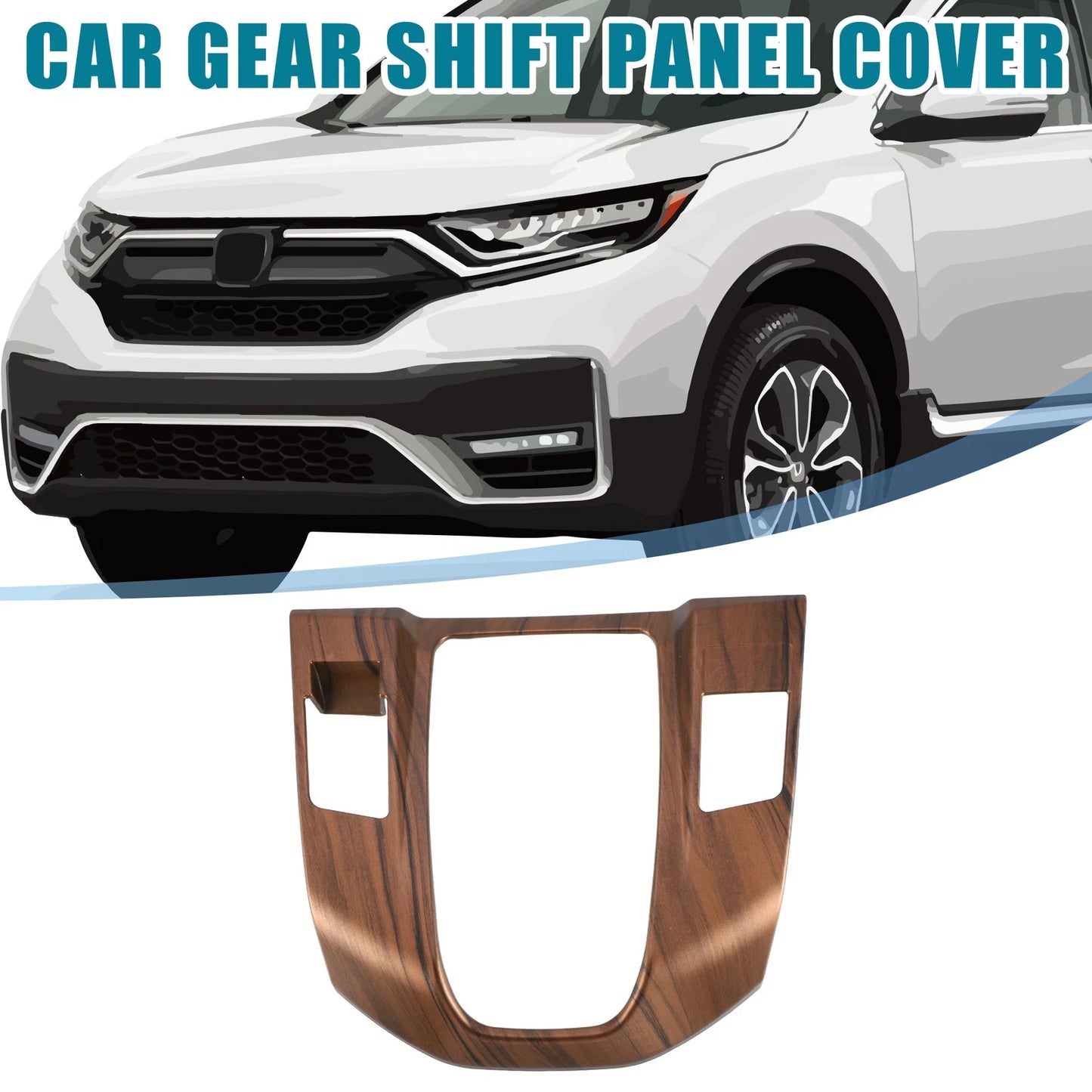 Gear Shift Panel Cover for Honda CRV 2017-2022 Peach Wood Texture