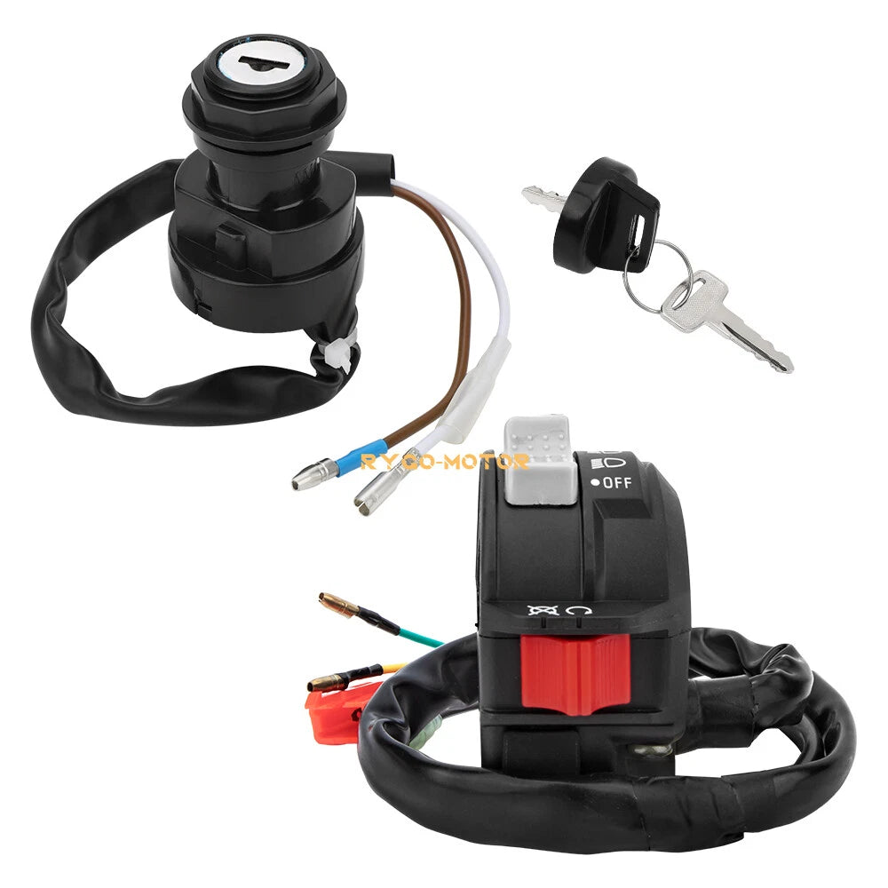2 x Start/Stop Headlight & Ignition Key Switch for Yamaha Blaster YFS200