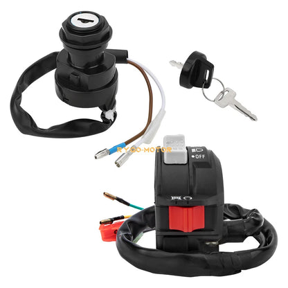 2 x Start/Stop Headlight & Ignition Key Switch for Yamaha Blaster YFS200