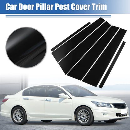 Glossy Black Car Door Window Pillar Post Covers for Honda Accord (2008-2012)