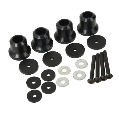 Black 5/8" Luggage Trunk Rack Risers for Honda Goldwing GL 1800 (2001-2017)