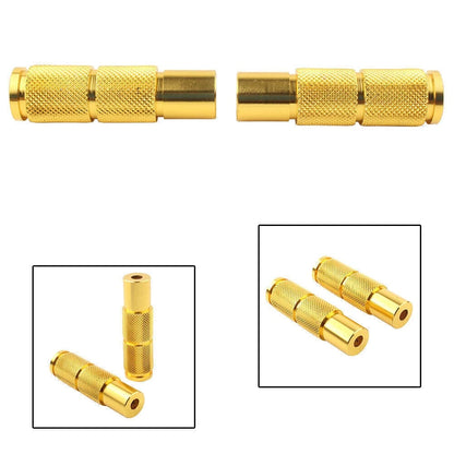 Universal Motorcycle Bike Pegs Footpegs Rear Set Pedals for Racing Yellow