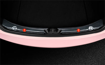 Rear Inner Bumper Guard Cover Trim for Tesla Model 3 (2018-2023) 2 x Steel Fiber