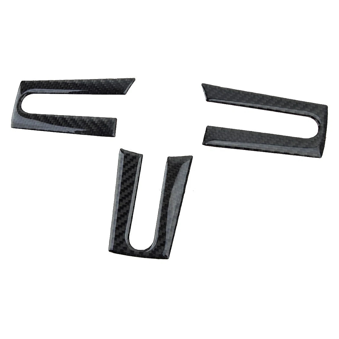 3 x Carbon Fiber Steering Wheel Cover for Ford Mustang (2005-2009)