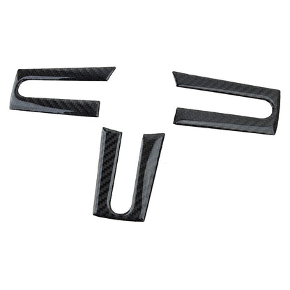 3 x Carbon Fiber Steering Wheel Cover for Ford Mustang (2005-2009)