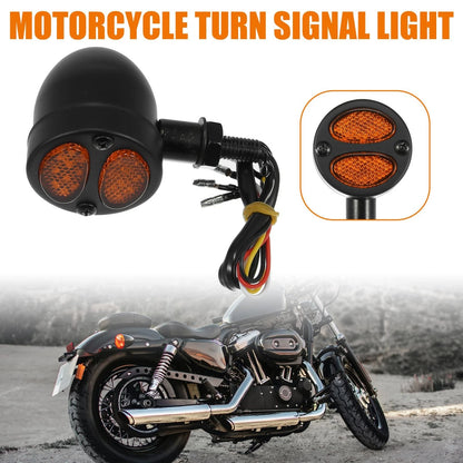 Pair / 2 x Motorcycle Turn Signal Light 4 Wire LED for Harley