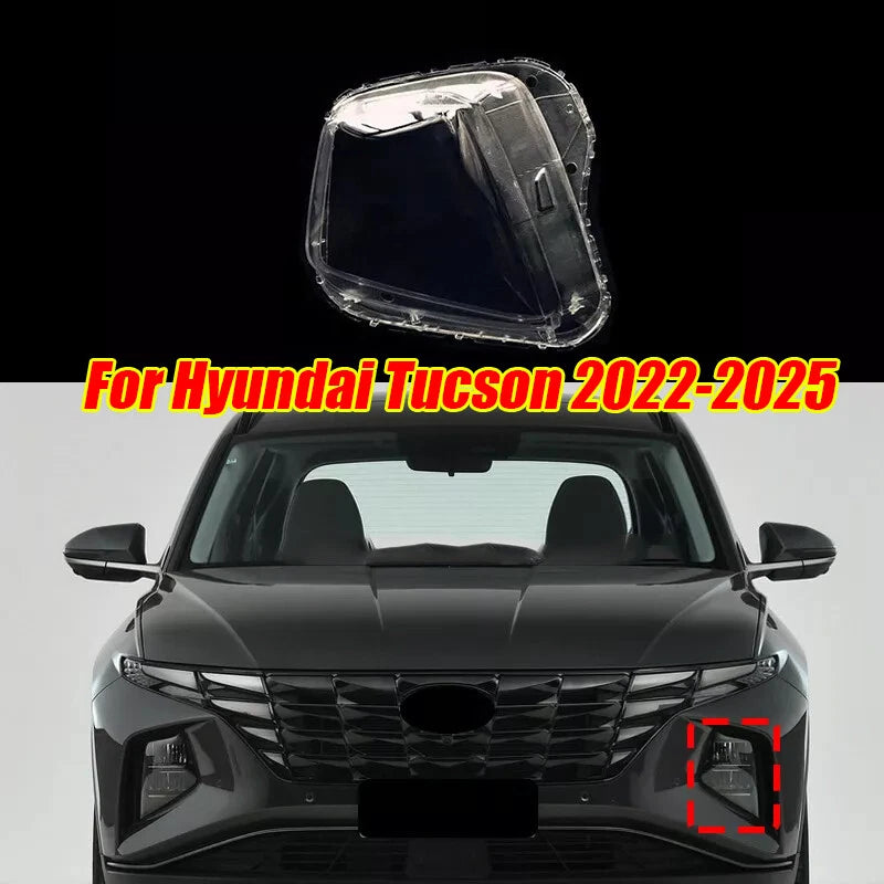 Left Headlight Headlamp Lens Shell Cover Sealant for Hyundai Tucson (2022–2025)