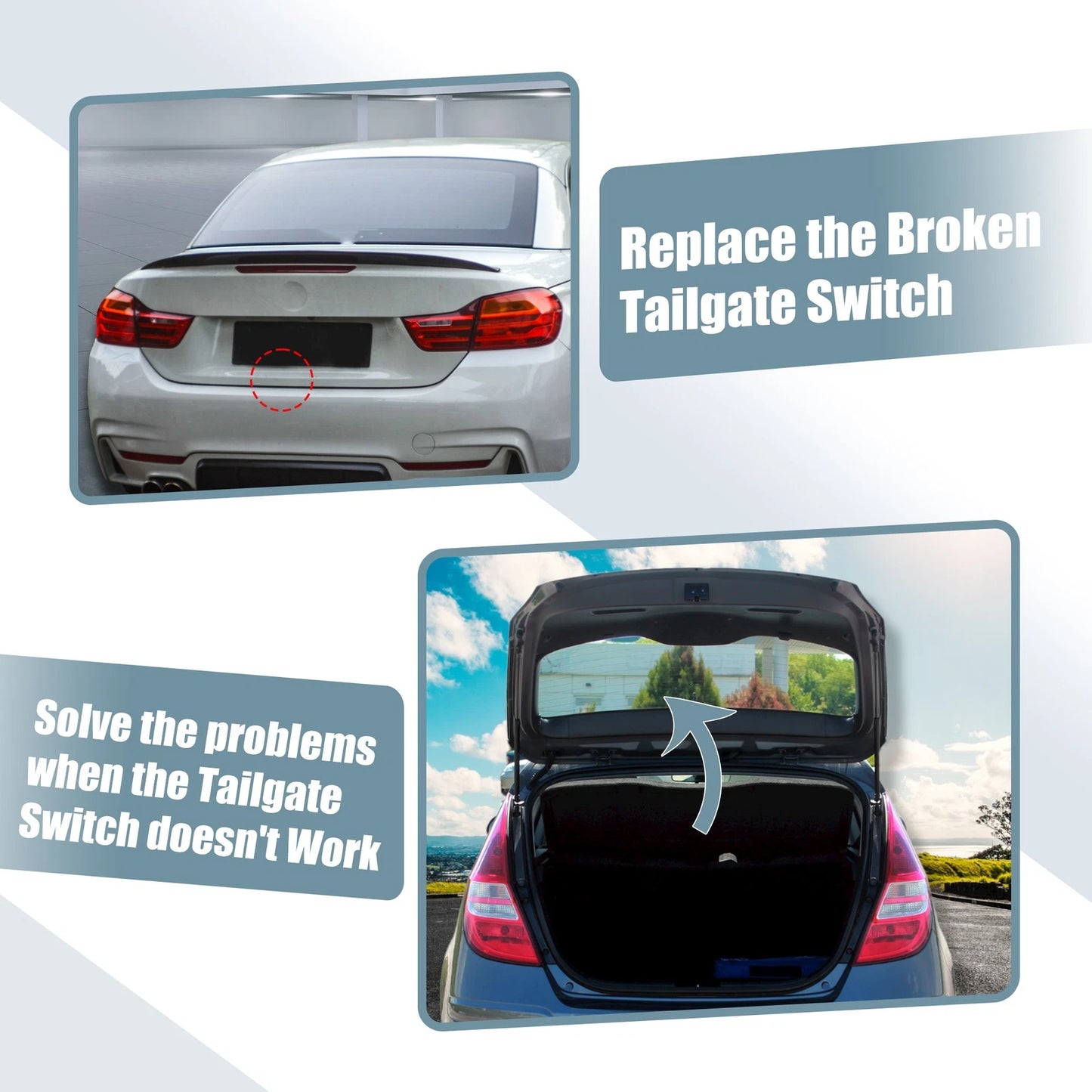 Car Rear Trunk Tailgate Handle Release Switch for BMW X3 (2004-2010)