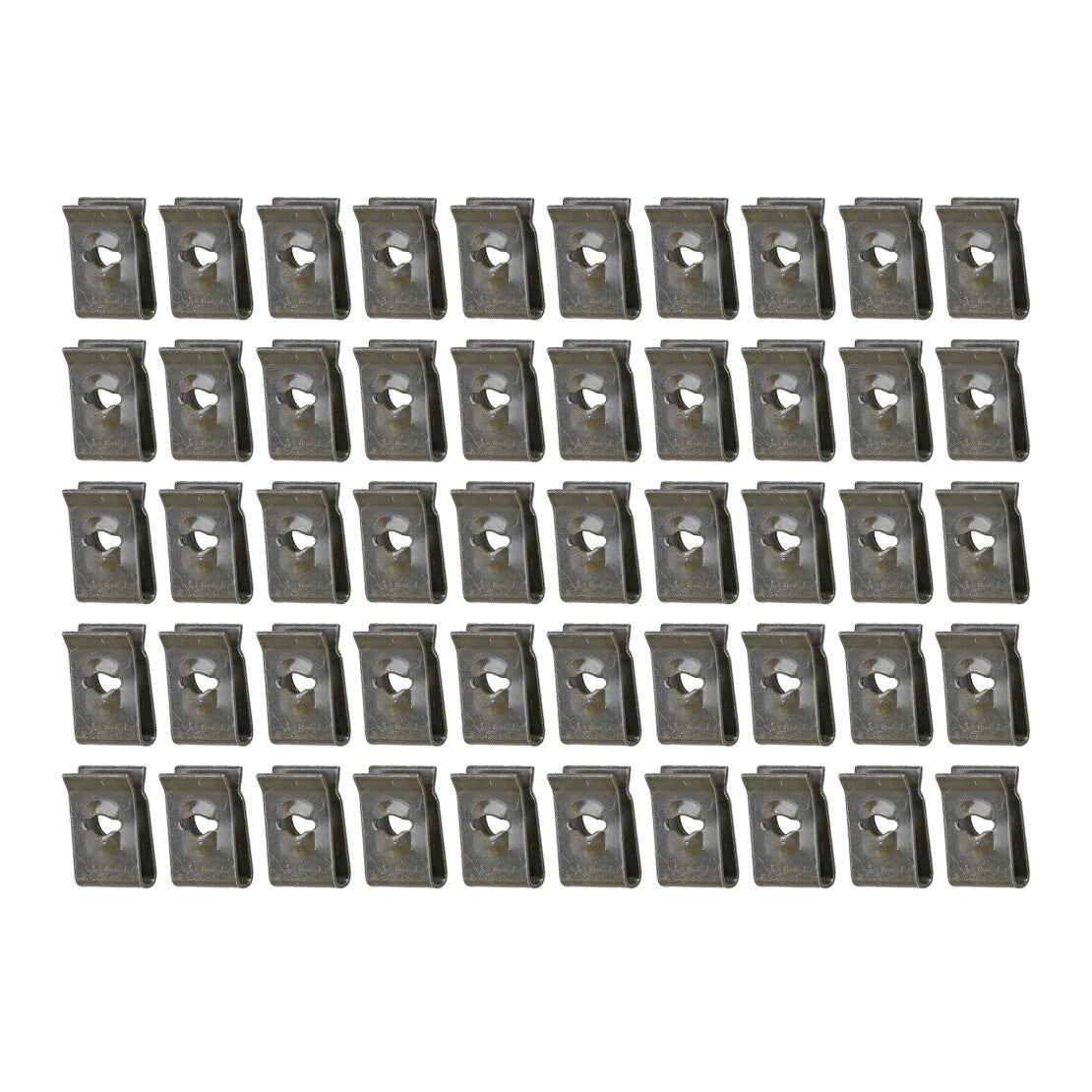 50pcs U-type Nut Clips for Car Bumper Inner Fender Trim Panel Wheel Well