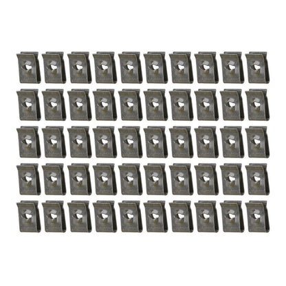 50pcs U-type Nut Clips for Car Bumper Inner Fender Trim Panel Wheel Well