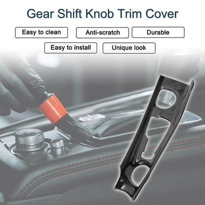 ABS Gear Shift Knob Cover Sticker for Toyota C-HR 2018-2022 Carbon Fiber