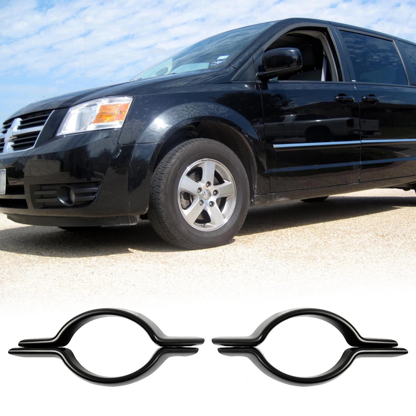 Left Right Fog Light Grille Cover for Dodge Journey
