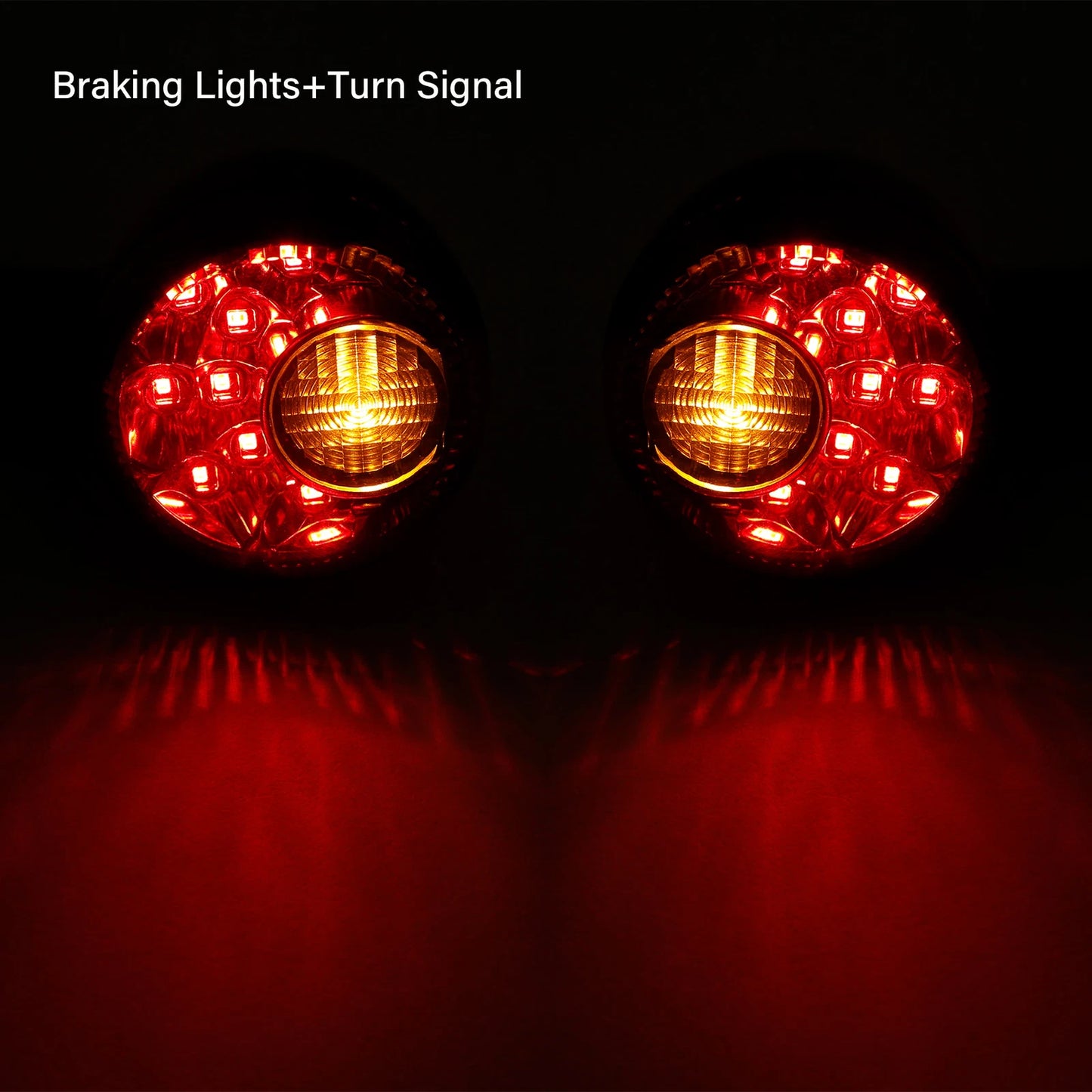 Black LED Rear Turn Signal Lights for Harley Sportster 883 1200 (1992-2022)