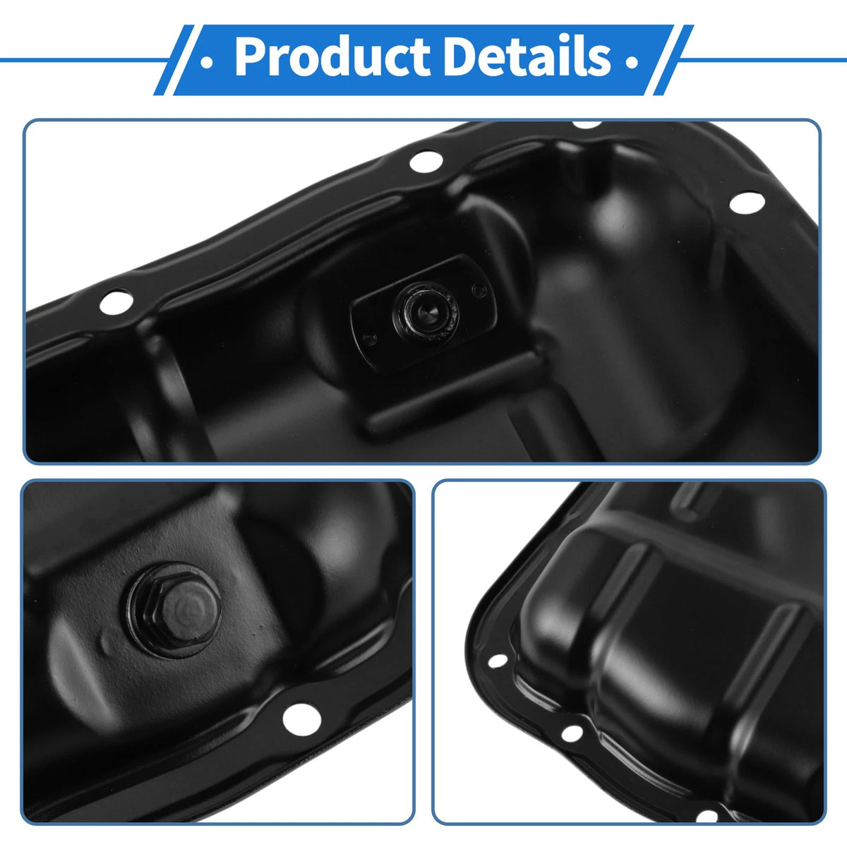 Engine Oil Pan for Toyota Corolla (2017-2023) - 1 x Steel Black