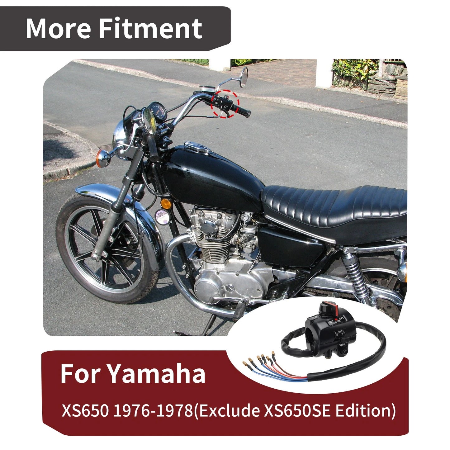 Handle for Yamaha Switch, XS650 1976-1978
