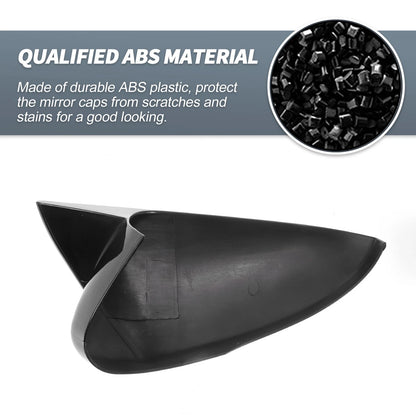 Rearview Mirror Cover Overlay Gloss Black for Ford Mondeo Fusion (2013-2020)